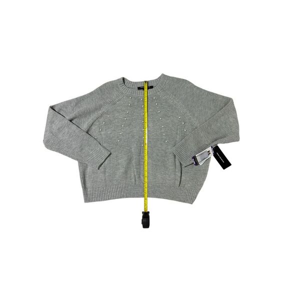 French Connection Women's Embellished Grey Sweater Size XXL - Picture 9 of 12